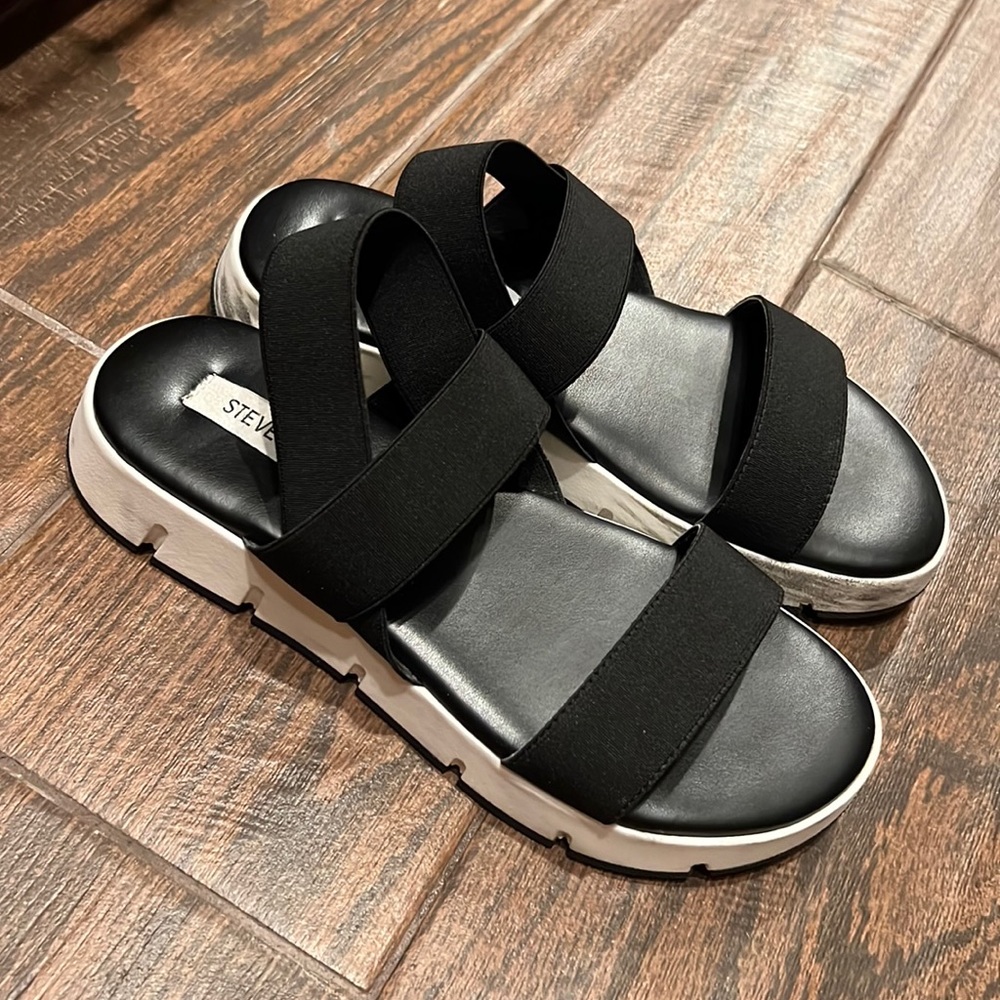 Steve Madden elastic strap sandals